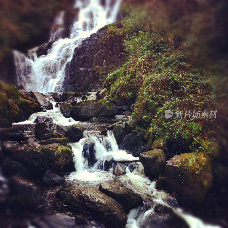 爱尔兰凯瑞基拉尼公司Torc Waterfall Killarney co .